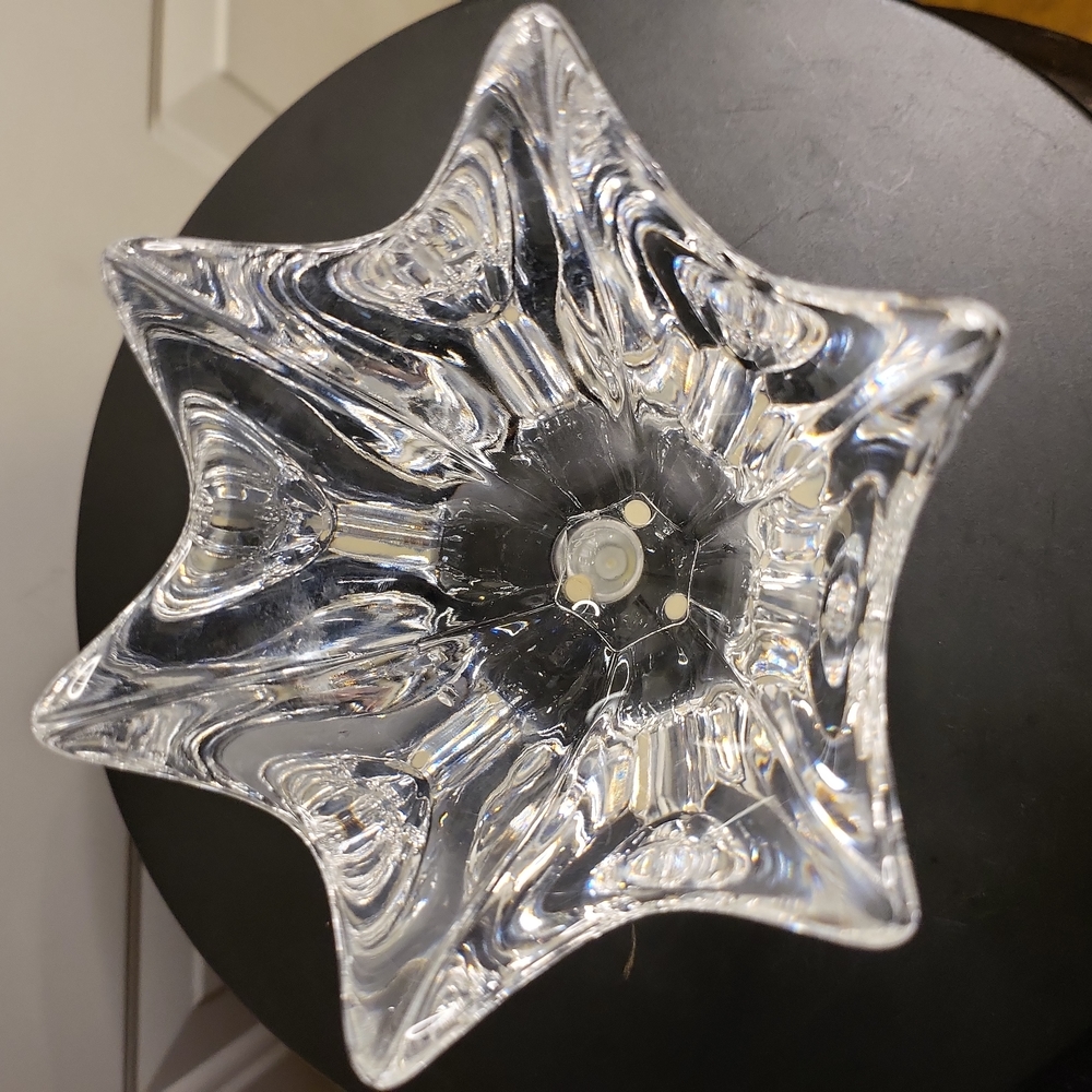 Orrefors Heavy Clear Crystal Tulip Bowl Vase Sweden C. 1959 - Picture 3 of 9